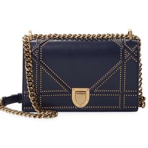 Dior Diorama Crossbody - Indigo Studded Lambskin